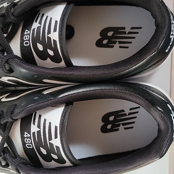 Men's New Balance 480 White/Black , Size 10.5, NWT - Picture 9 of 12